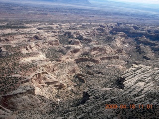 aerial - Green River near Mineral Canyon (UT75)