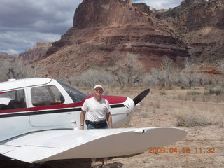 74 6uj. Adam and N4372J at Mexican Mountain