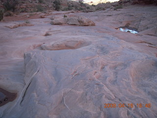 Arches National Park - Park Avenue hike - dark rock or shadow?