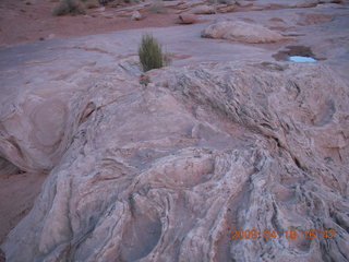 Arches National Park - Park Avenue hike - dark rock or shadow?