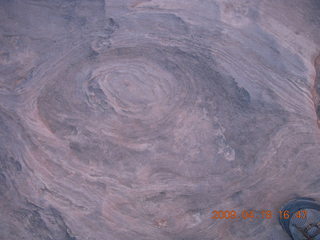 Arches National Park - Park Avenue hike - rock swirls