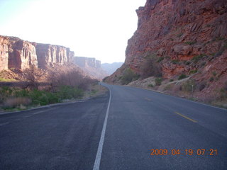 Moab 128 Scenic Drive morning run