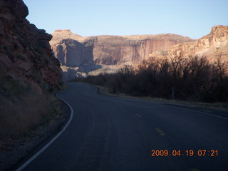 Moab 128 Scenic Drive morning run