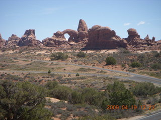 Arches National Park - long view of Balanced Rock area