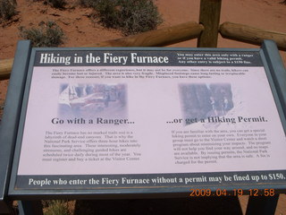 Arches National Park sign