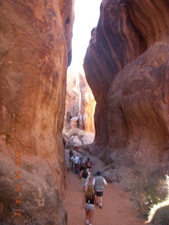 Arches National Park - Fiery Furnace hike - hikers