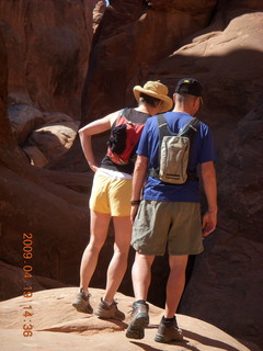 Arches National Park - Fiery Furnace hike - hikers