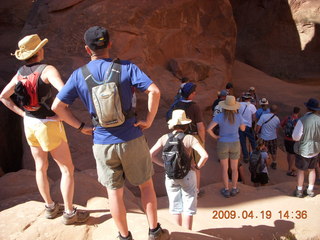 Arches National Park - Fiery Furnace hike - hikers