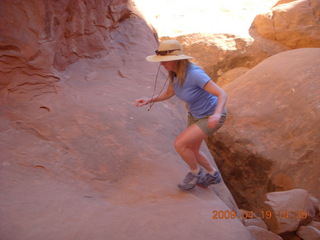 Arches National Park - Fiery Furnace hike - hikers