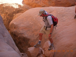 Arches National Park - Fiery Furnace hike - hikers