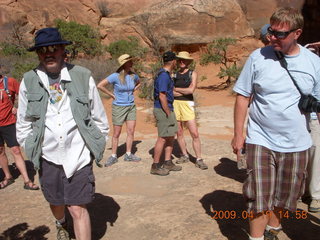 Arches National Park - Fiery Furnace hike - hikers