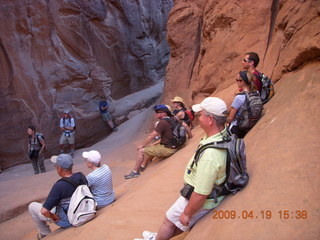 Arches National Park - Fiery Furnace hike - hikers