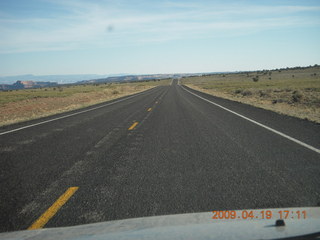 driving to canyonlands