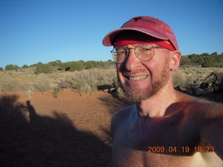 Canyonlands National Park - Murphy Trail run - pothole