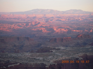 Canyonlands National Park - sunset at Grandview Point