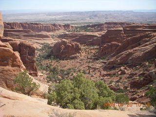 Arches National Park - Devil's Garden hike - two fellows atop Double-O Arch