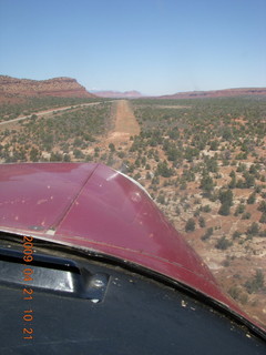 80 6um. Fry Canyon (UT74) - flying around with Charles Lawrence - on final