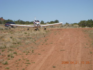 89 6um. Fry Canyon (UT74) - runway and N4372J