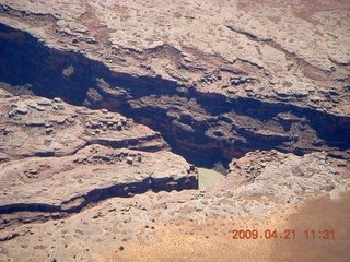 147 6um. aerial - north of Monument Valley