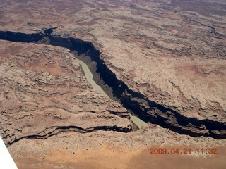 aerial - north of Monument Valley