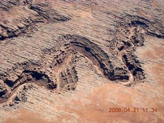 153 6um. aerial - north of Monument Valley