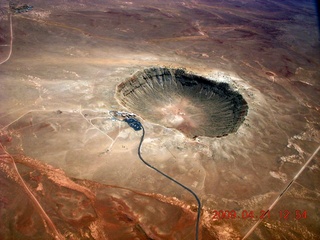 162 6um. aerial - meteor crater