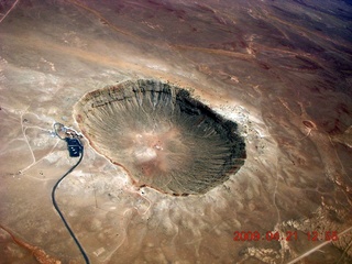 163 6um. aerial - meteor crater
