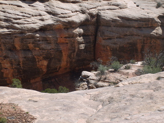 Charles Lawrence photo - Charles and Adam landing N4372J at Fry Canyon - in-flight photo