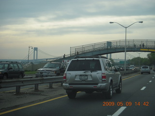 horrible traffic jam the other way on Long Island