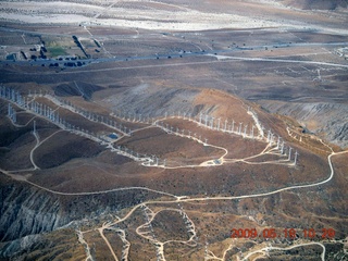 aerial - windmills near Palm Springs