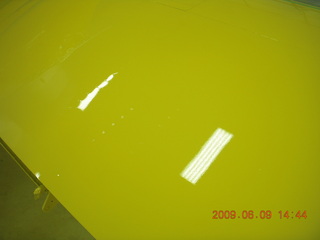 RV4-something getting painted at Falcon Field (FFZ)