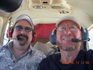 Dave and Adam flying in N4372J