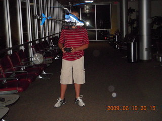 Chance Lawrie and RC helicopter at EAA meeting (1-480-528-0542)