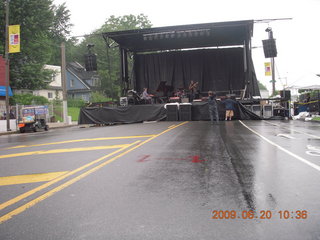 West Oak Lane jazz festival - not many people in the audience in the rain