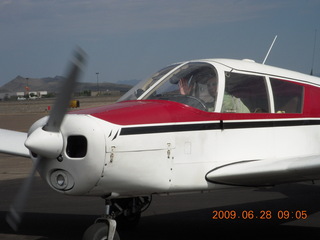 Adam taxiing N4372J at Sedona Airport (SEZ)