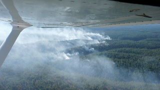 35 6ww. Markus's photo - aerial - fire on Mogollon Rim