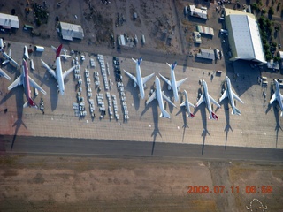 aerial - airliners at Pinal Airport