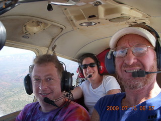 Markus's photo - aerial - Adam flying N4372J - in-flight photo at meteor crater