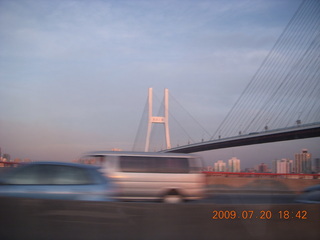 15 6xl. China eclipse - Shanghai bridge