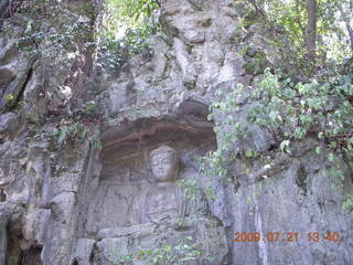 123 6xm. China eclipse - West Lake - Lingyin Buddhist sculptures and temples