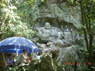 127 6xm. China eclipse - West Lake - Lingyin Buddhist sculptures and temples