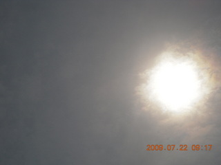 70 6xn. China eclipse - Anji eclipse site - sun through filter