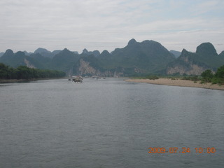 116 6xq. China eclipse - Li River  boat tour
