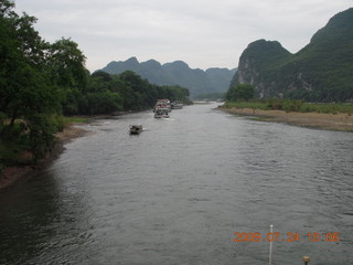 132 6xq. China eclipse - Li River  boat tour