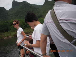 139 6xq. China eclipse - Li River  boat tour