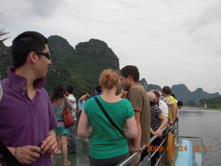140 6xq. China eclipse - Li River  boat tour