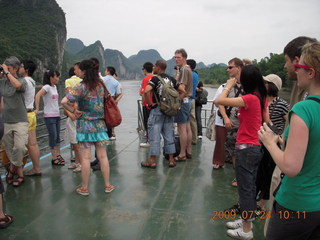 141 6xq. China eclipse - Li River  boat tour