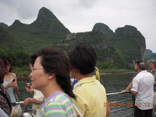 142 6xq. China eclipse - Li River  boat tour