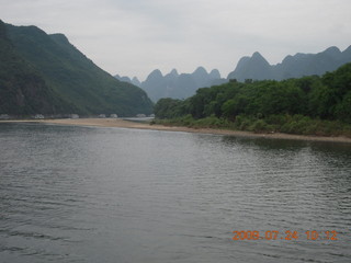 143 6xq. China eclipse - Li River  boat tour