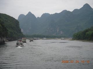 149 6xq. China eclipse - Li River  boat tour